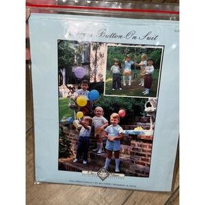 Chery Williams Heirloom Patterns Boys Button On Suit Smocking Sizes 1-5 Sewing